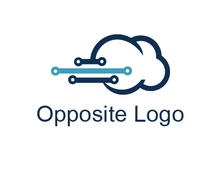 networking lines joined to cloud