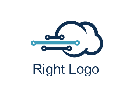networking lines joined to cloud