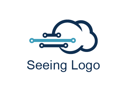 networking lines joined to cloud