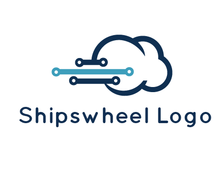 networking lines joined to cloud