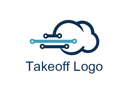 networking lines joined to cloud