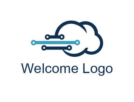 networking lines joined to cloud