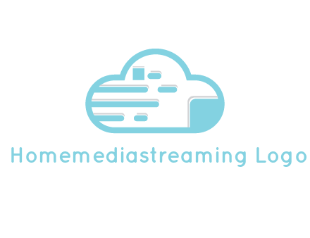 line art cloud with lines and documents