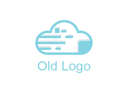 line art cloud with lines and documents
