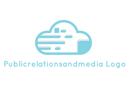 line art cloud with lines and documents