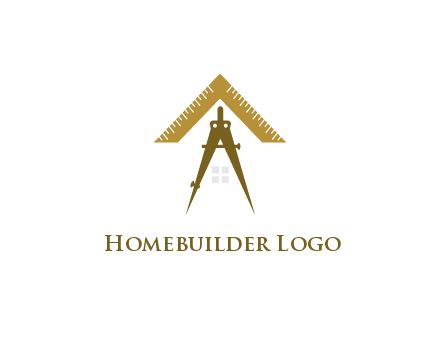 compass with scale forming house