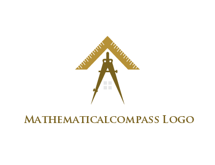 compass with scale forming house