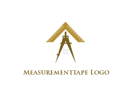 compass with scale forming house