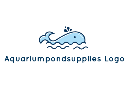 cute whale in ocean