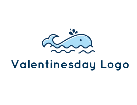 cute whale in ocean