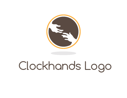 helping hands in circle icon