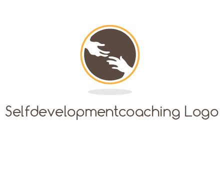 helping hands in circle icon