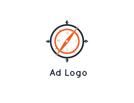 compass in circle with arrows
