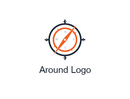 compass in circle with arrows