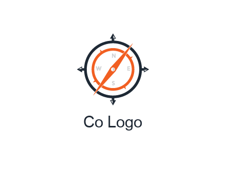 compass in circle with arrows