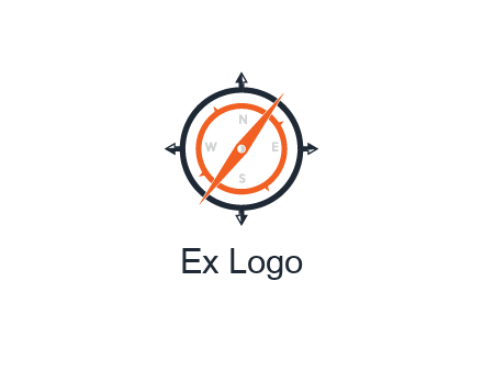 compass in circle with arrows