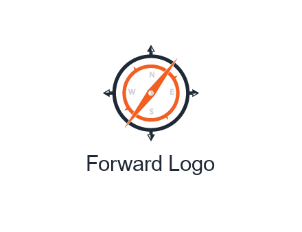 compass in circle with arrows