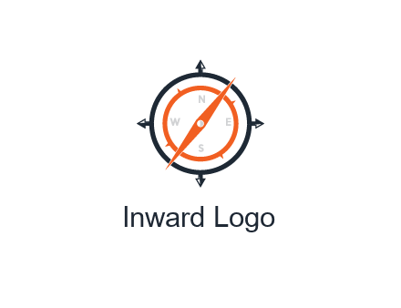 compass in circle with arrows