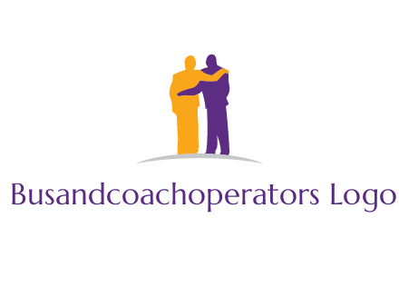 two person supporting each other graphics