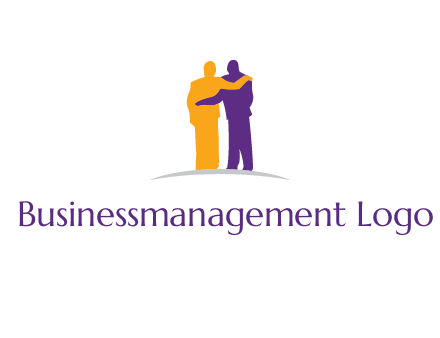 two person supporting each other graphics