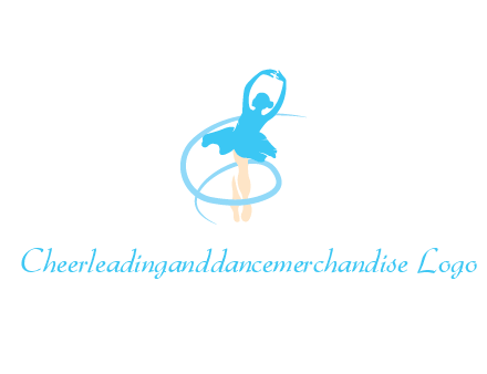 spiral around ballerina dancing