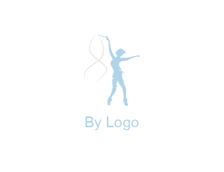 ballerina dancing with spirals