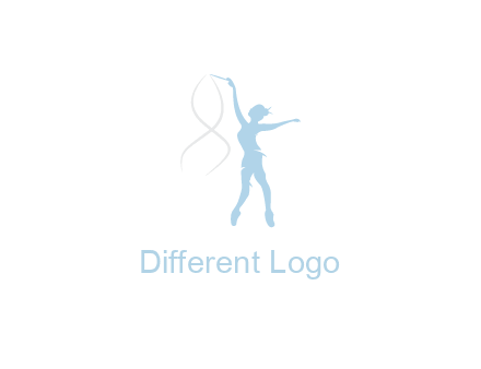 ballerina dancing with spirals