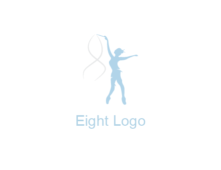 ballerina dancing with spirals