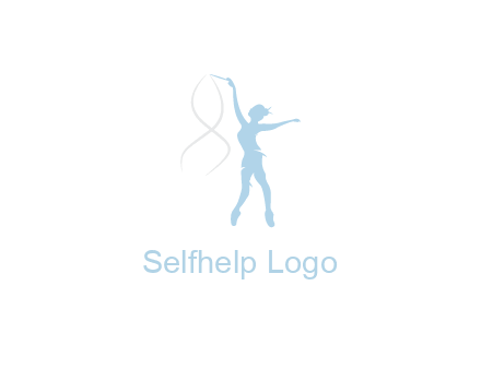 ballerina dancing with spirals