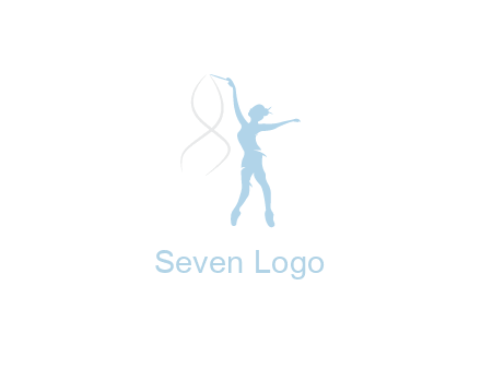 ballerina dancing with spirals