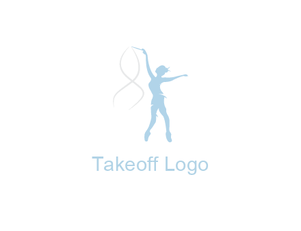 ballerina dancing with spirals
