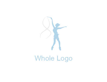 ballerina dancing with spirals