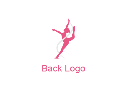 ballerina dancing with ribbon