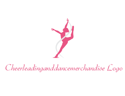ballerina dancing with ribbon
