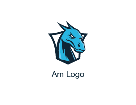 shield behind dragon face