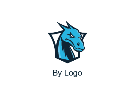 shield behind dragon face
