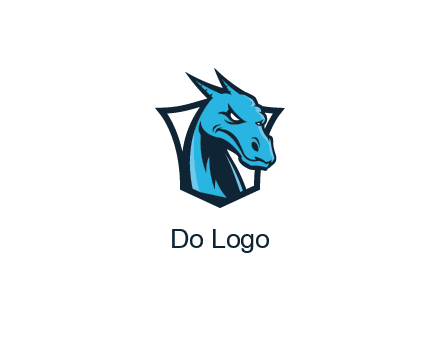 shield behind dragon face