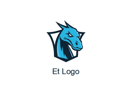 shield behind dragon face