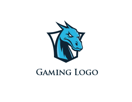 shield behind dragon face