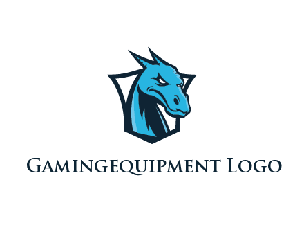 shield behind dragon face