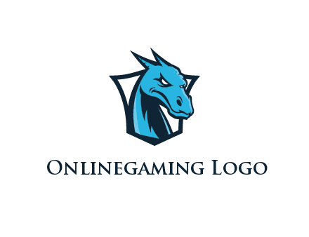 shield behind dragon face