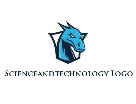 shield behind dragon face