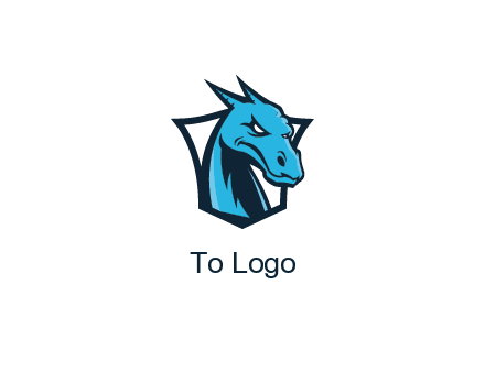 shield behind dragon face