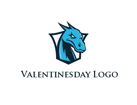 shield behind dragon face
