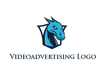 shield behind dragon face