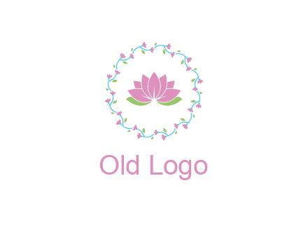 lotus in circle of flowers