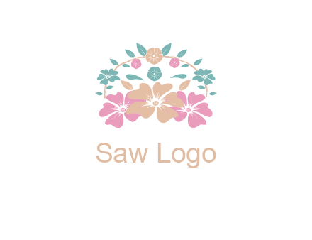 flower crown with leaves 