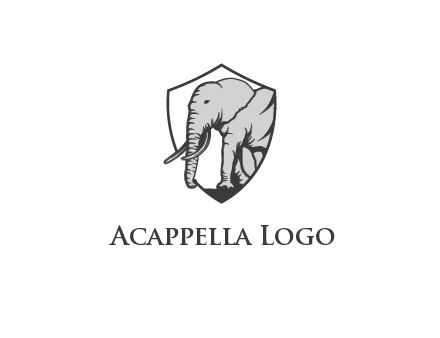elephant in shield