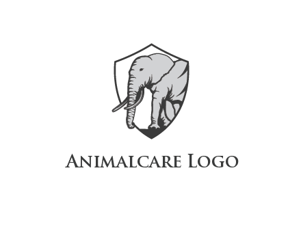 elephant in shield