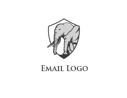 elephant in shield